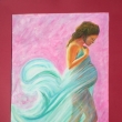 s�rie akt�-t�hulka2, sen, A3, acryl na pap��e(voln� kopie)