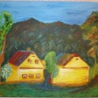 vzpom�nka na Vyso�inu - prvn� �pachtle - akryl, A4 (plen�r)