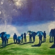 de�tn�ky I., akryl na pl�tn�, 50x100cm