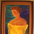 �ena ze St��brn�ch Hor, acryl na desce, �pachtle, 20x30 cm