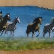 Kon�, 38cm, akryl na d�ev�/2019