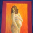 s�rie akt�-t�hulka1, A3, acryl na pap��e