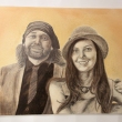 Martiny, 50x70 cm, pl�tno, tu�ka + akryl/2015
