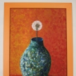 pampeli�ka, acryl na desce, 40x60cm, p�vodn� r�m